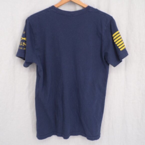 Grunt Style Graphic Made In The USA Men's Short Sleeve Tee - navy, size medium - Picture 5 of 6